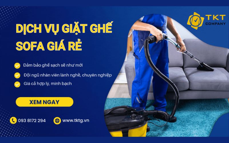 dịch vụ giặt ghé sofa giá rẻ TKT Company