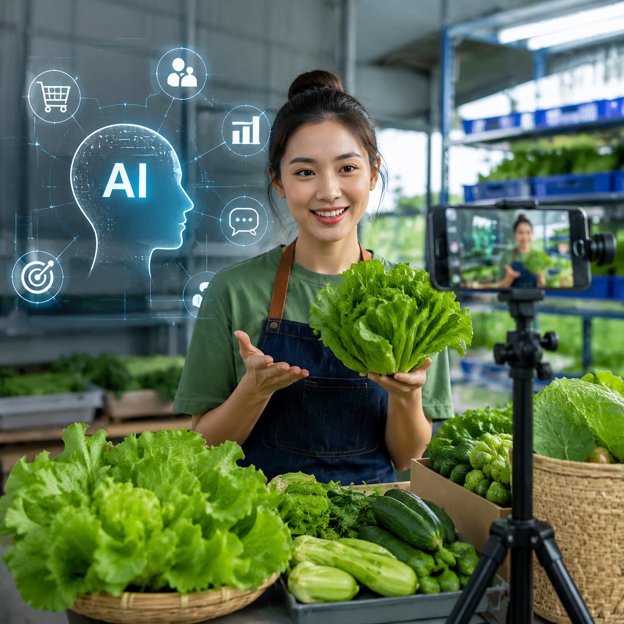 Livestream bán nông sản hiệu quả hơn nhờ hiểu AI là gì trong khâu tiếp cận khách